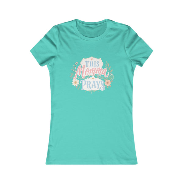 This Momma Prays Tee | Women's Prayer Warrior Slim Fit — Rooted & Armed Co.