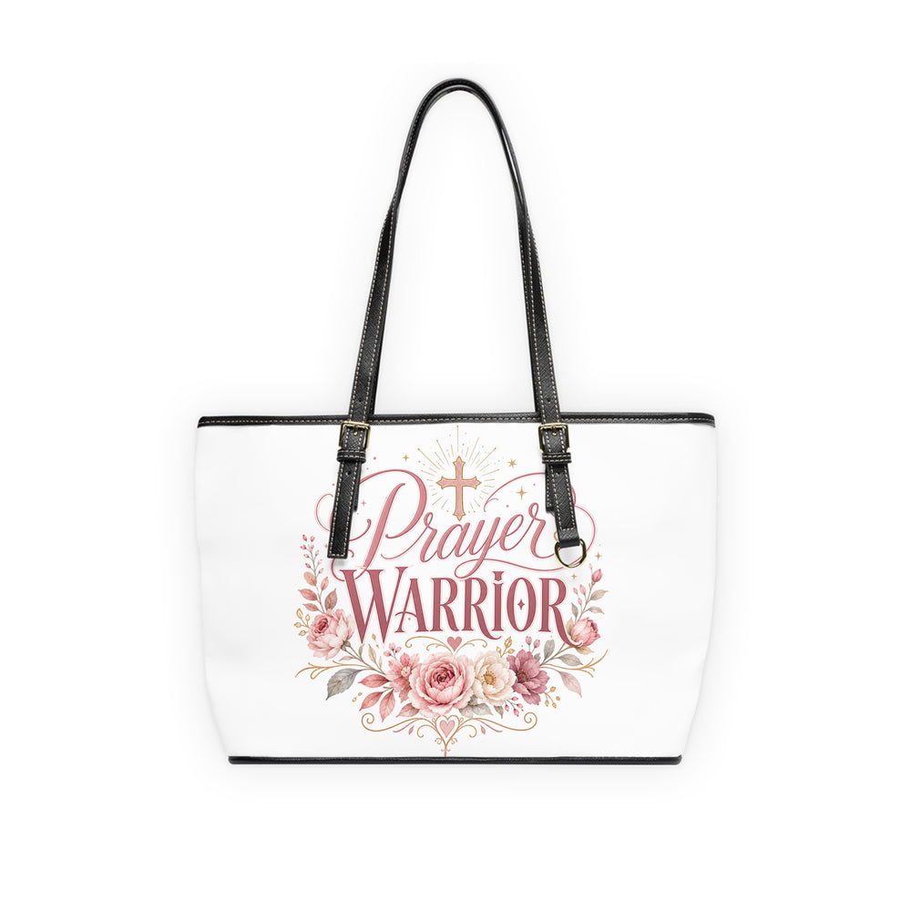Prayer Warrior Bag | Floral Matthew 18:20 Scripture Shoulder Bag — Rooted & Armed Co.