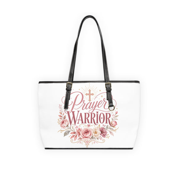 Prayer Warrior Bag | Floral Matthew 18:20 Scripture Shoulder Bag — Rooted & Armed Co.