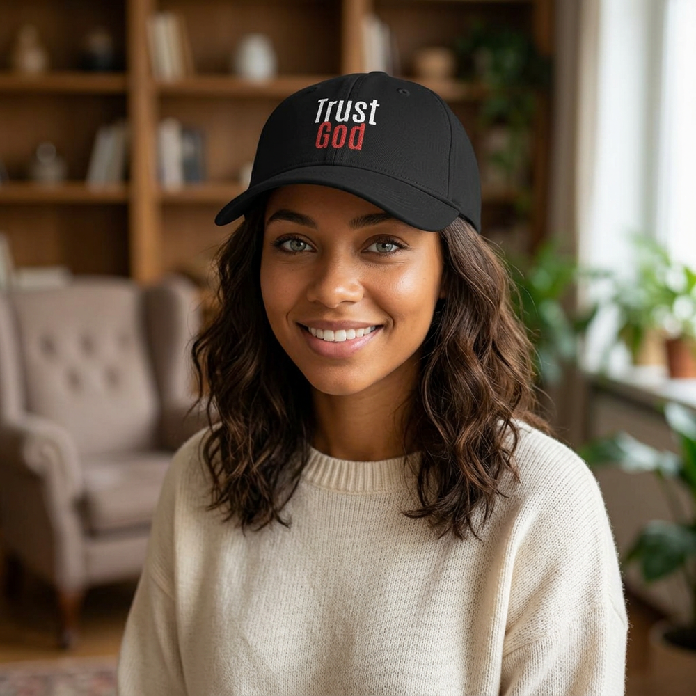 Trust God Cap | Embroidered Faith Baseball Hat — Rooted & Armed Co.