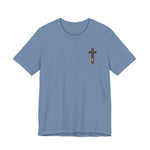 Forged in Faith Tee | Men's cross & mountain graphic tee