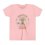 Rooted in Jesus Youth Tee | Kids faith graphic tee