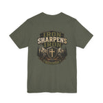 Iron Sharpens Iron Tee | Men's faith outdoor crest tee