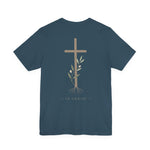 Faith Cross Tee | Women's floral cross back graphic tee