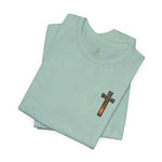 Forged in Faith Tee | Men's cross & mountain graphic tee