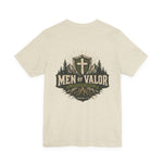 Men of Valor Tee | Christian faith shield graphic tee