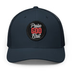 Praise God First | Embroidered Patch Trucker Hat