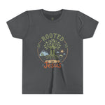 Rooted in Jesus Youth Tee | Kids faith graphic tee