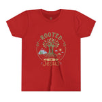 Rooted in Jesus Youth Tee | Kids faith graphic tee