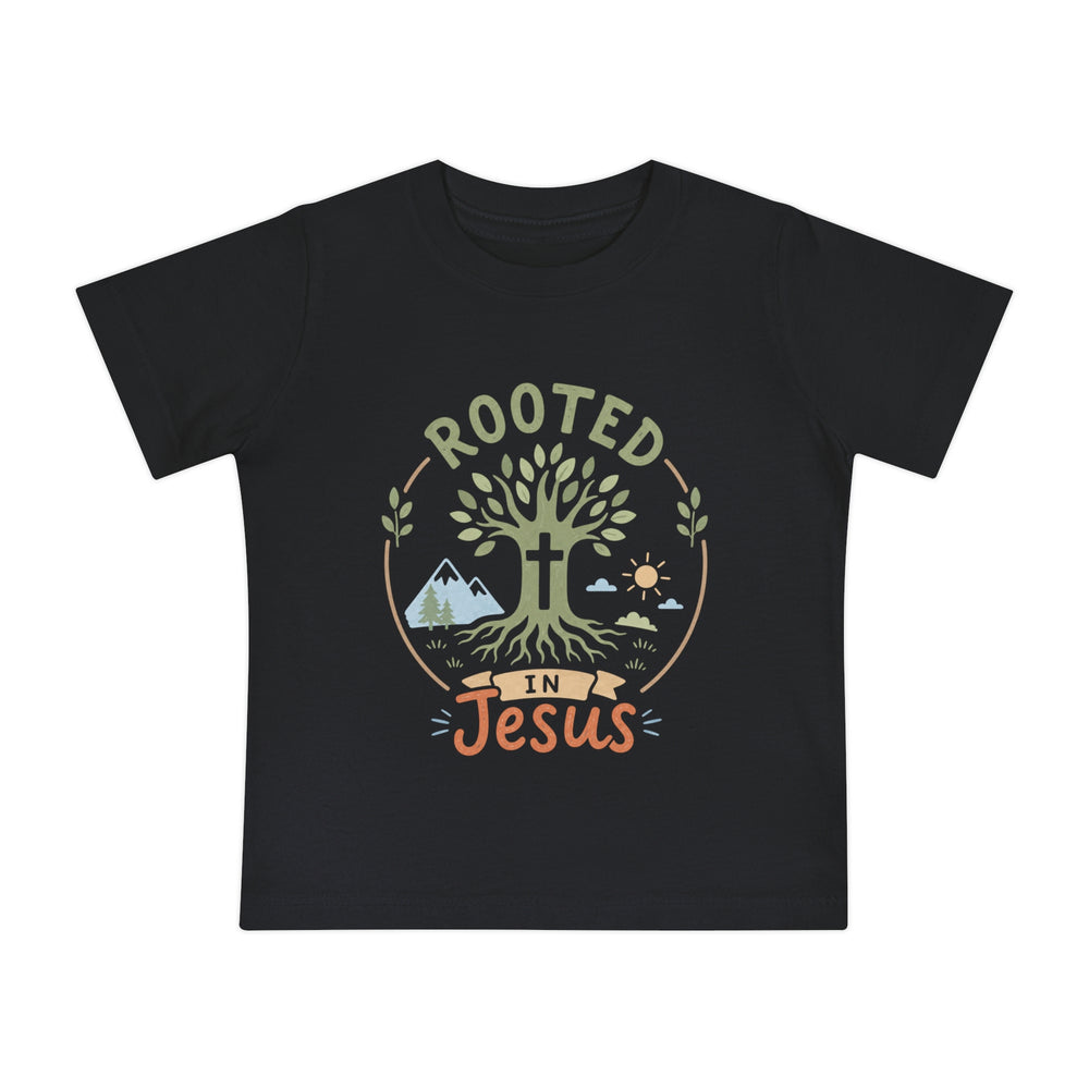 Rooted in Jesus Tee | Baby faith tee — Rooted & Armed Co.