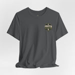 Prayer Warrior Tee | Matthew 18:20 Shield Graphic