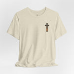 Forged in Faith Tee | Men's cross & mountain graphic tee