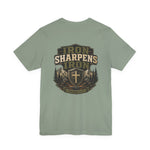 Iron Sharpens Iron Tee | Men's faith outdoor crest tee
