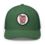Praise God First | Embroidered Patch Trucker Hat
