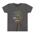 Rooted in Jesus Youth Tee | Kids faith graphic tee