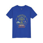 Rooted in Jesus Youth Tee | Kids faith graphic tee