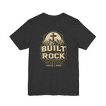 Built on the Rock Tee | Men's faith cross graphic tee