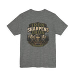 Iron Sharpens Iron Tee | Men's faith outdoor crest tee
