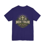 Men of Valor Tee | Christian faith shield graphic tee