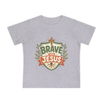 Brave With Jesus Baby Tee | Little ones faith tee