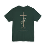 Faith Cross Tee | Women's floral cross back graphic tee