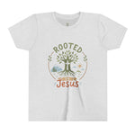 Rooted in Jesus Youth Tee | Kids faith graphic tee