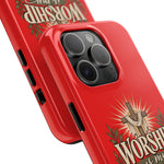 Worship Is My Weapon Tough Case | Christian cross protective phone cover