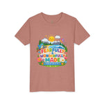 Fearfully & Wonderfully Made Youth Tee | Kids scripture graphic tee