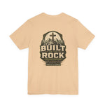Built on the Rock Tee | Men's faith cross graphic tee