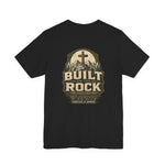 Built on the Rock Tee | Men's faith cross graphic tee