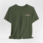 Prayer Warrior Tee | Matthew 18:20 Shield Graphic