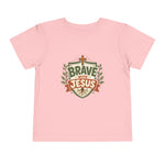 Brave With Jesus Toddler Tee | Little ones faith tee
