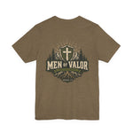 Men of Valor Tee | Christian faith shield graphic tee