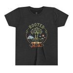 Rooted in Jesus Youth Tee | Kids faith graphic tee