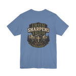 Iron Sharpens Iron Tee | Men's faith outdoor crest tee