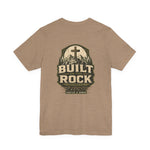 Built on the Rock Tee | Men's faith cross graphic tee