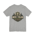 Men of Valor Tee | Christian faith shield graphic tee