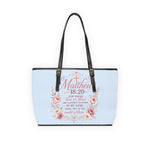 Prayer Warrior Bag | Floral Matthew 18:20 Scripture Shoulder Bag