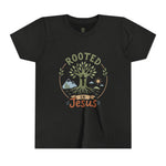 Rooted in Jesus Youth Tee | Kids faith graphic tee
