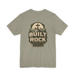 Built on the Rock Tee | Men's faith cross graphic tee