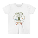Rooted in Jesus Youth Tee | Kids faith graphic tee