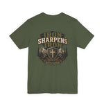 Iron Sharpens Iron Tee | Men's faith outdoor crest tee