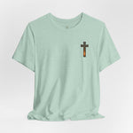 Forged in Faith Tee | Men's cross & mountain graphic tee