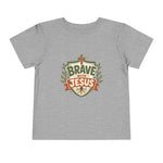 Brave With Jesus Toddler Tee | Little ones faith tee
