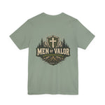 Men of Valor Tee | Christian faith shield graphic tee