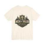 Men of Valor Tee | Christian faith shield graphic tee