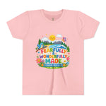 Fearfully & Wonderfully Made Youth Tee | Kids scripture graphic tee