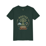 Rooted in Jesus Youth Tee | Kids faith graphic tee