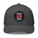 Praise God First | Embroidered Patch Trucker Hat