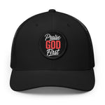 Praise God First | Embroidered Patch Trucker Hat